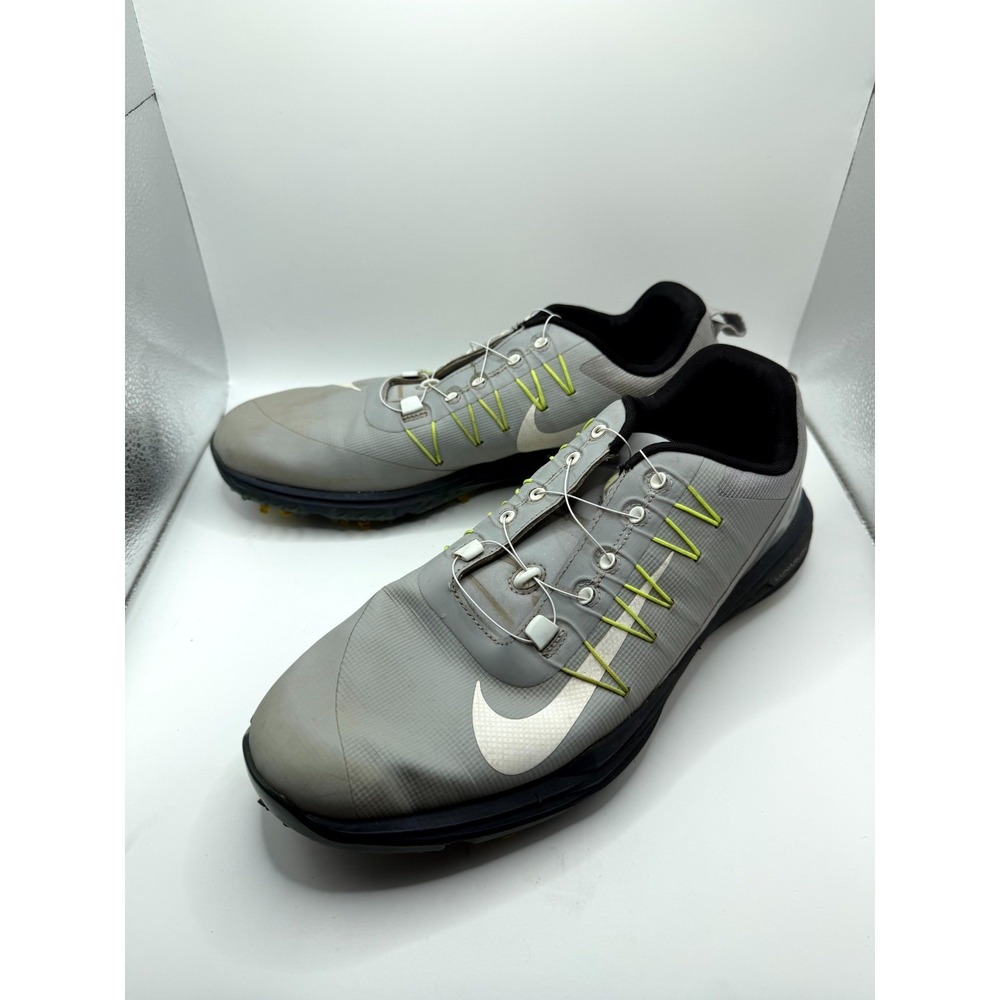 Nike Lunar Command 2 BOA 888552-005 Mens 10.5 Sneaker Wolf Gray Spike Golf Shoes